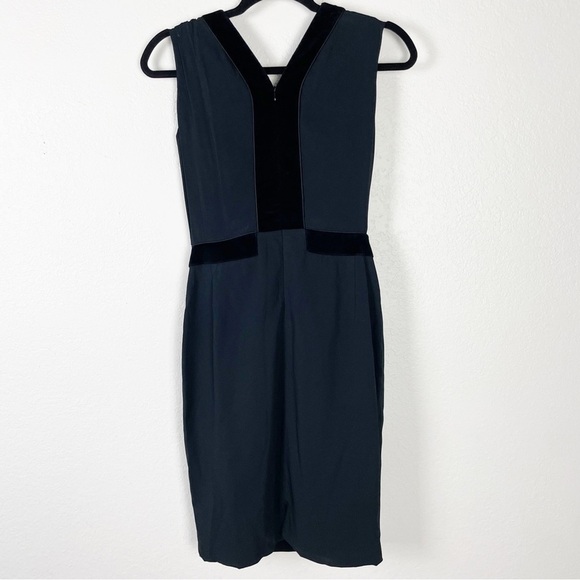 Altuzarra Adriana Corset Sheath Knee Length Dress Black Runway Cocktail Work - Picture 4 of 10